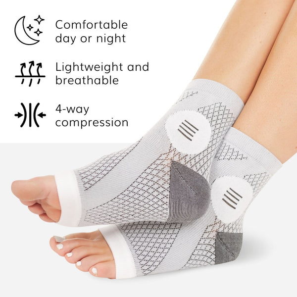 1/2 Pairs Soothe Socks Toeless Lady Compression Ankle Compression Socks  Women's