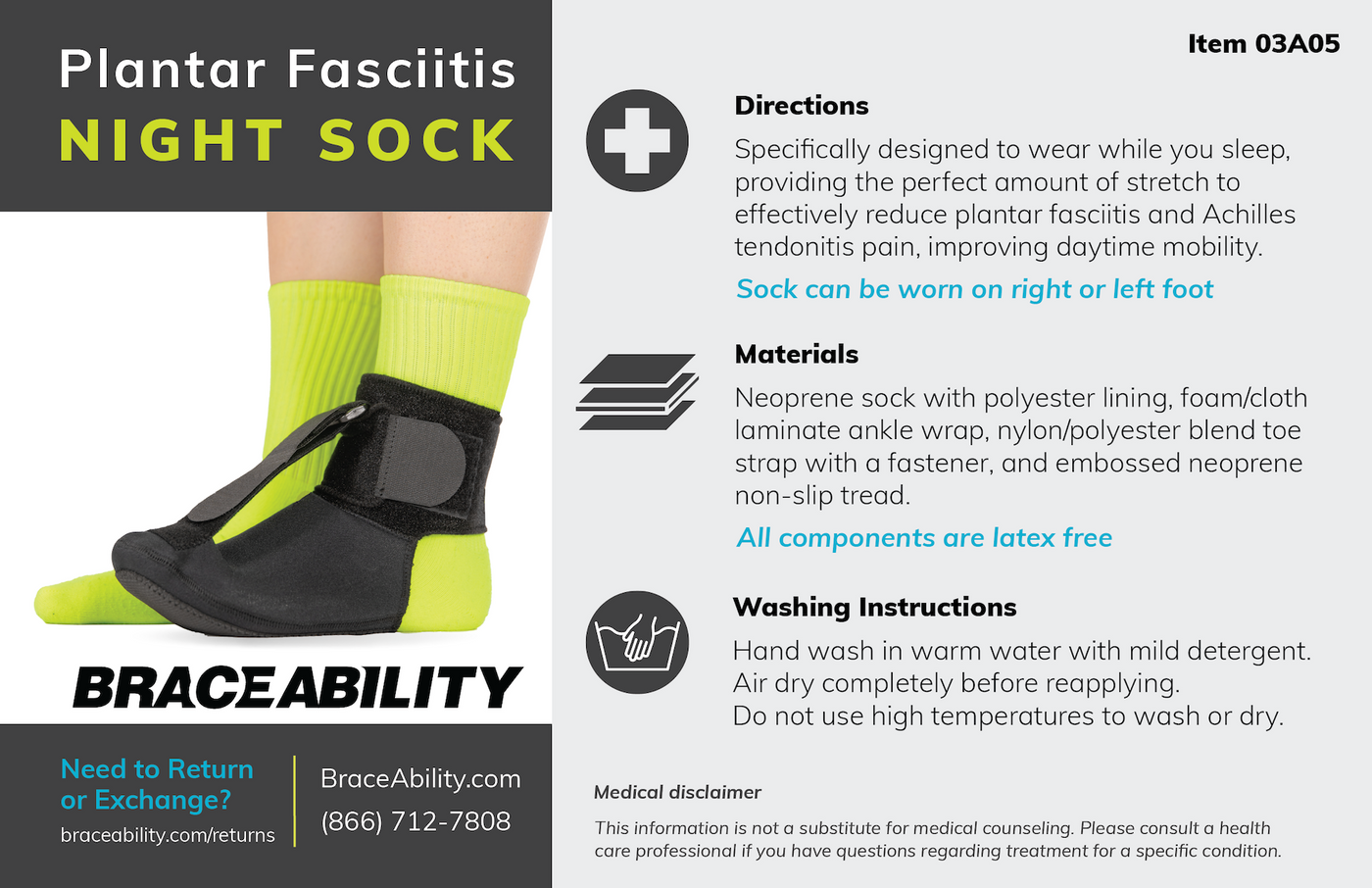 hand wash the plantar fasciitis night sock with warm water and mild detergent