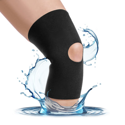 Neoprene open patella and open back athletic knee sleeve