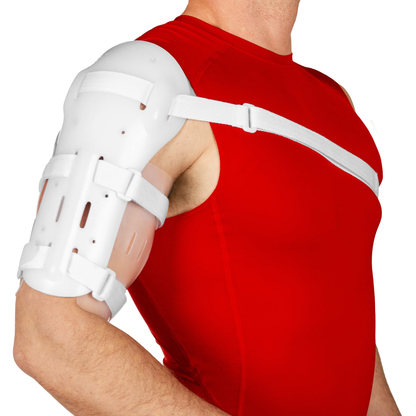 The BraceAbility Sarmiento Brace works as a humeral fracture splint