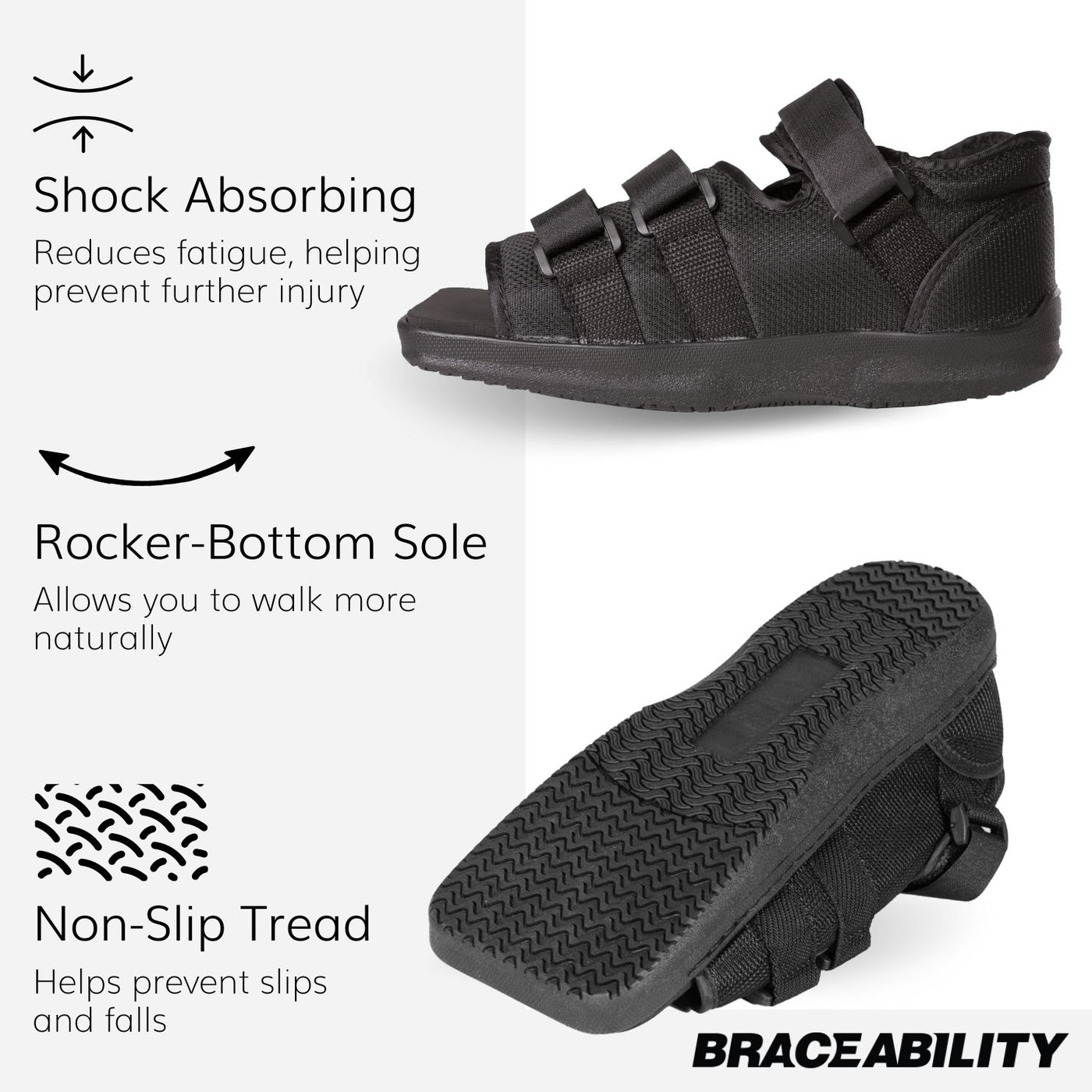 Best Foot Fracture Recovery Shoe: BraceAbility’s Broken Toe Boot
