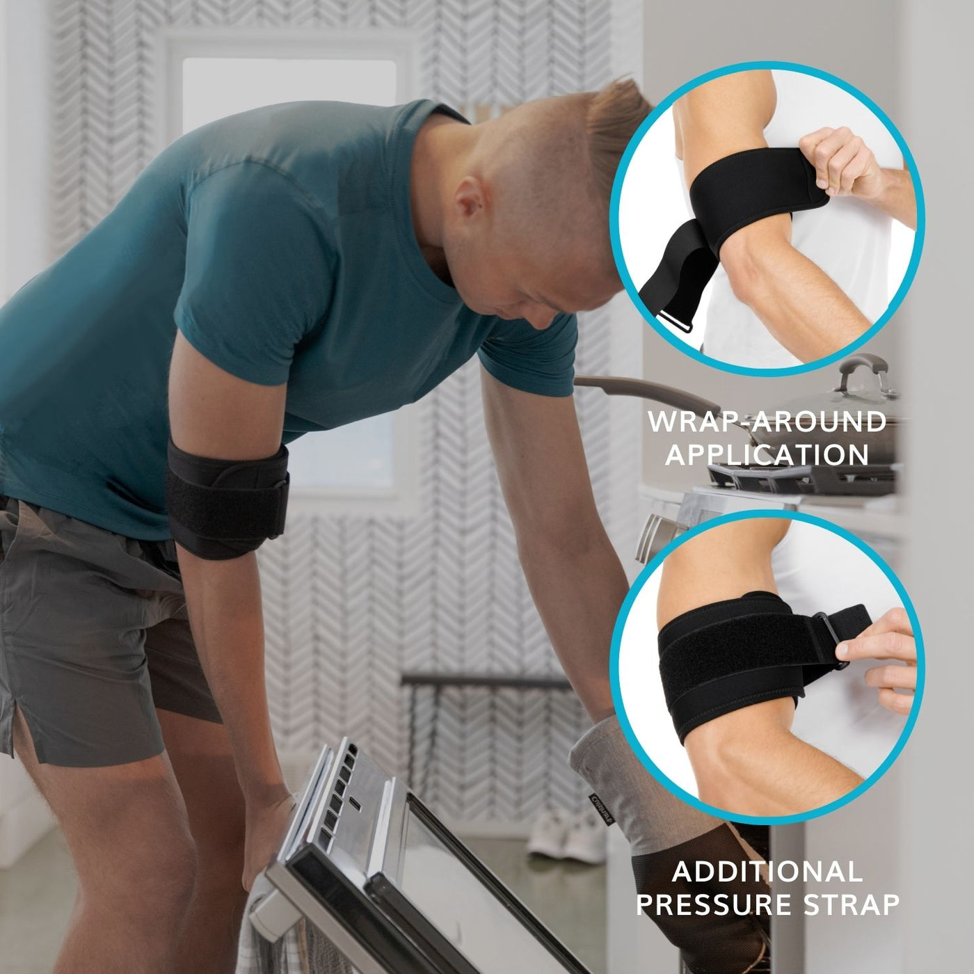 beister Compression Upper Arm Brace (Single) Biceps Tendonitis Support  Brace for Men & Women with 4 Pressure Straps Triceps Compression Sleeve &  Wrap for Muscle Strains Tendovaginitis Pain Relief X-Large