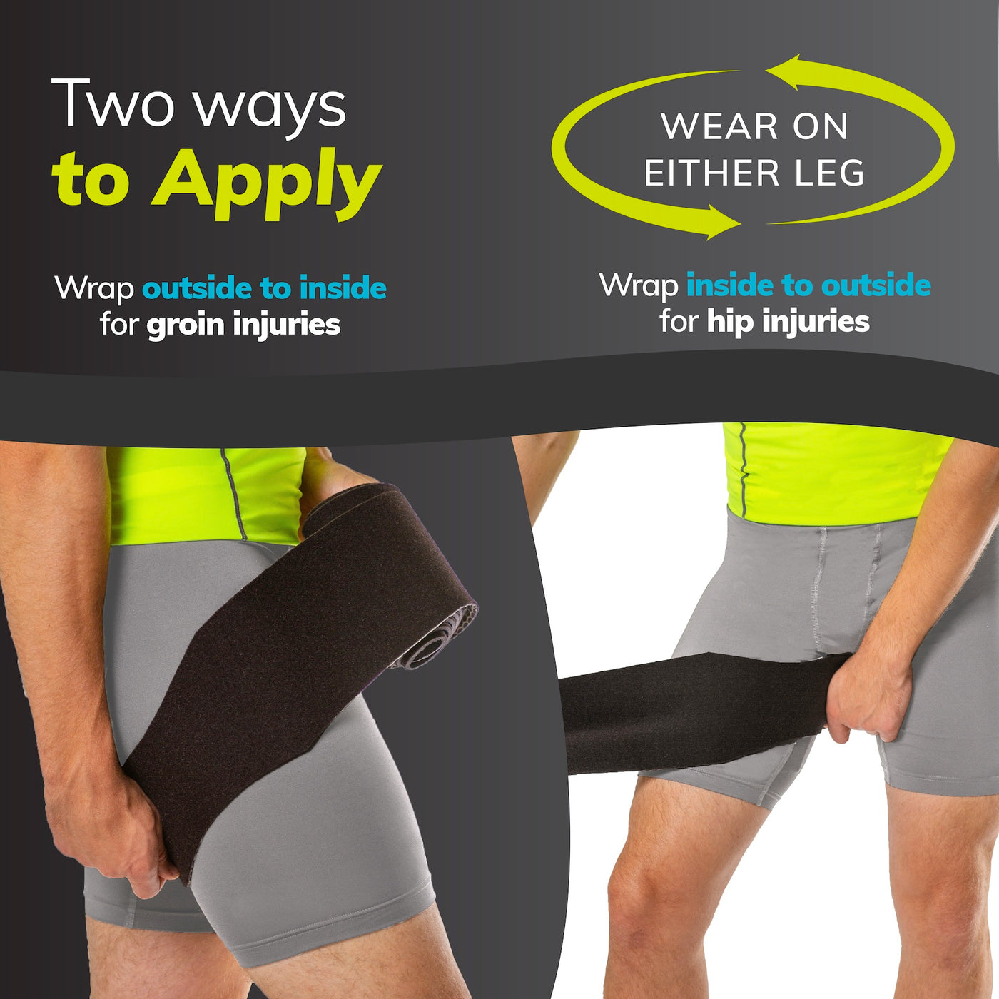 Hamstring Compression Sleeve Recovery Support – Non-Slip Groin