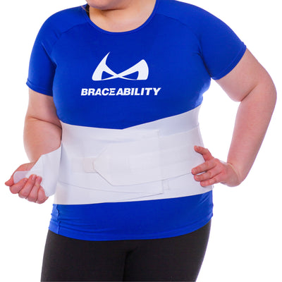 BraceAbility Plus Size Bariatric Abdominal Binder -Fits 46 -62