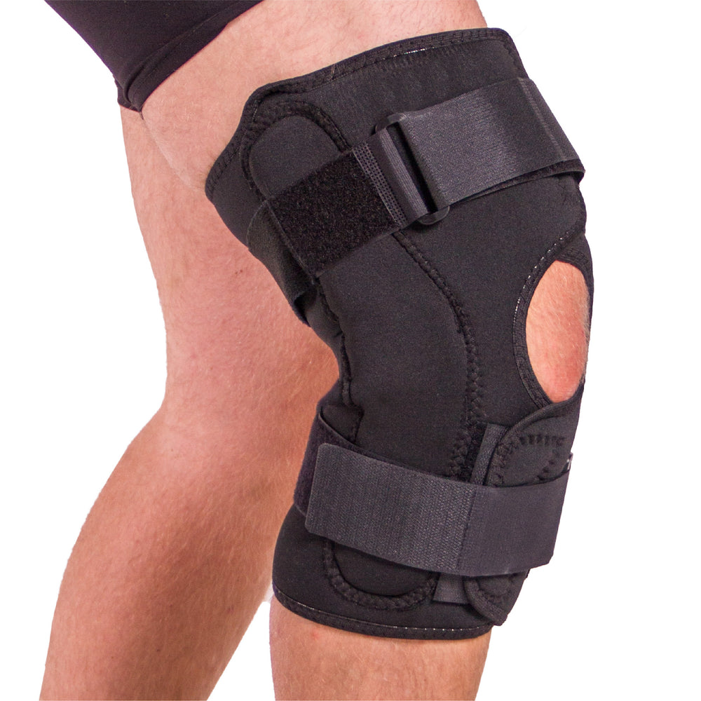 American Product Depot Wrap Around Hinged Knee Brace Removable Hinges Open  India