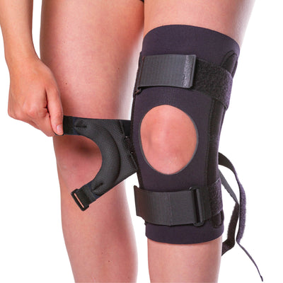BraceAbility Plus Size Patellar Tracking Short Knee Brace | XXXL Walking &  Exercise Support Sleeve Stabilizer for Post Kneecap Dislocation Tendonitis