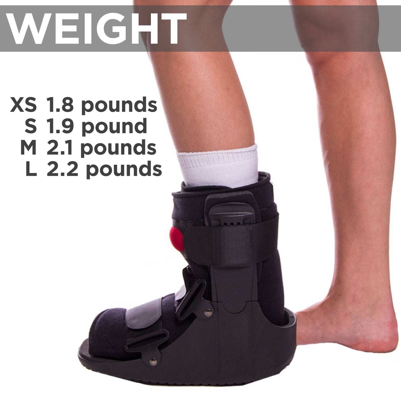 BraceAbility Short Air Walker Boot - Medical-Grade Orthopedic Foot Cast  Brace Air Cast Walking Boot for Broken Foot, Sprained Ankle, Stress  Fracture