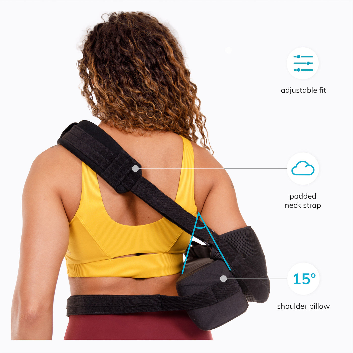Universal Shoulder Rotator Cuff Sling Immobilizer with Abduction Pillo –  Mars Med Supply