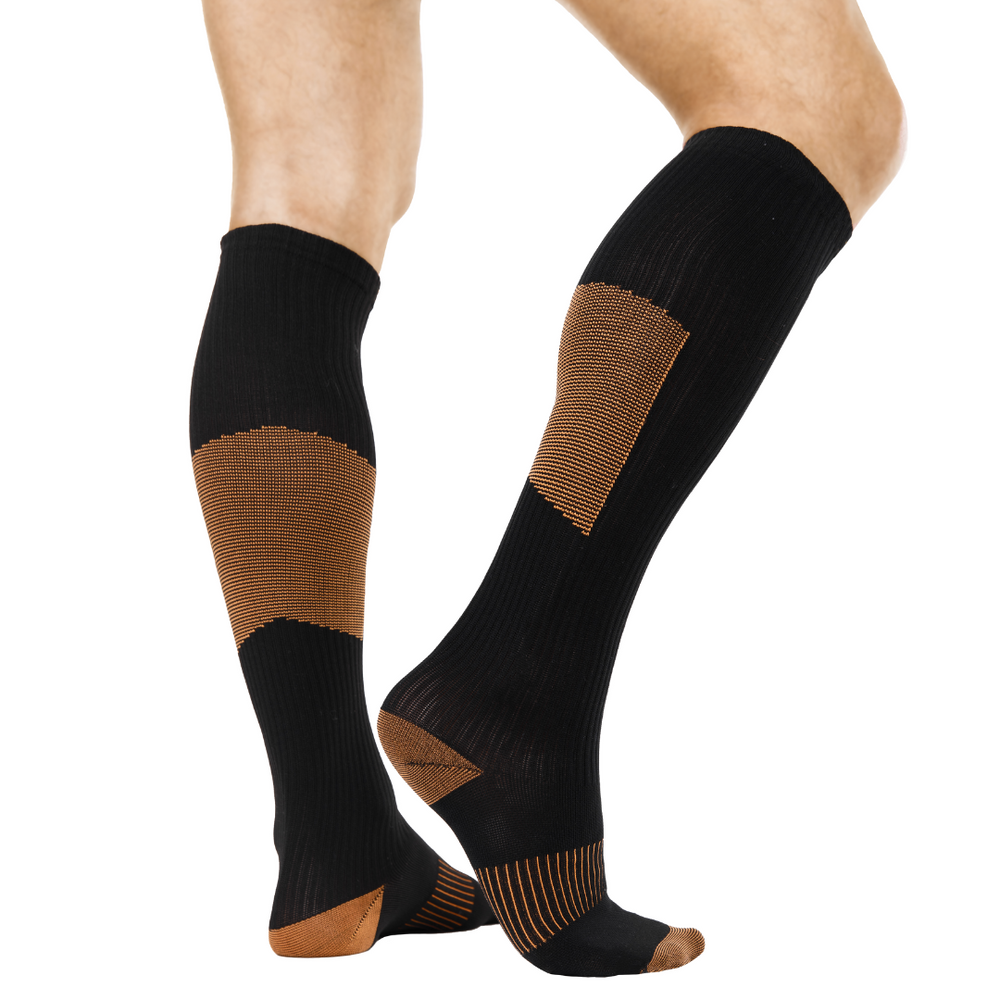 Copper Infused Compression Socks by Sharper Image (2 Pairs) @