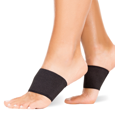 Extra Thick Cushioned Compression Arch Support with More Padded Comfort for  Plantar Fasciitis, Fallen Arches, Heel Spurs, Flat Feet and Achy Foot Pain