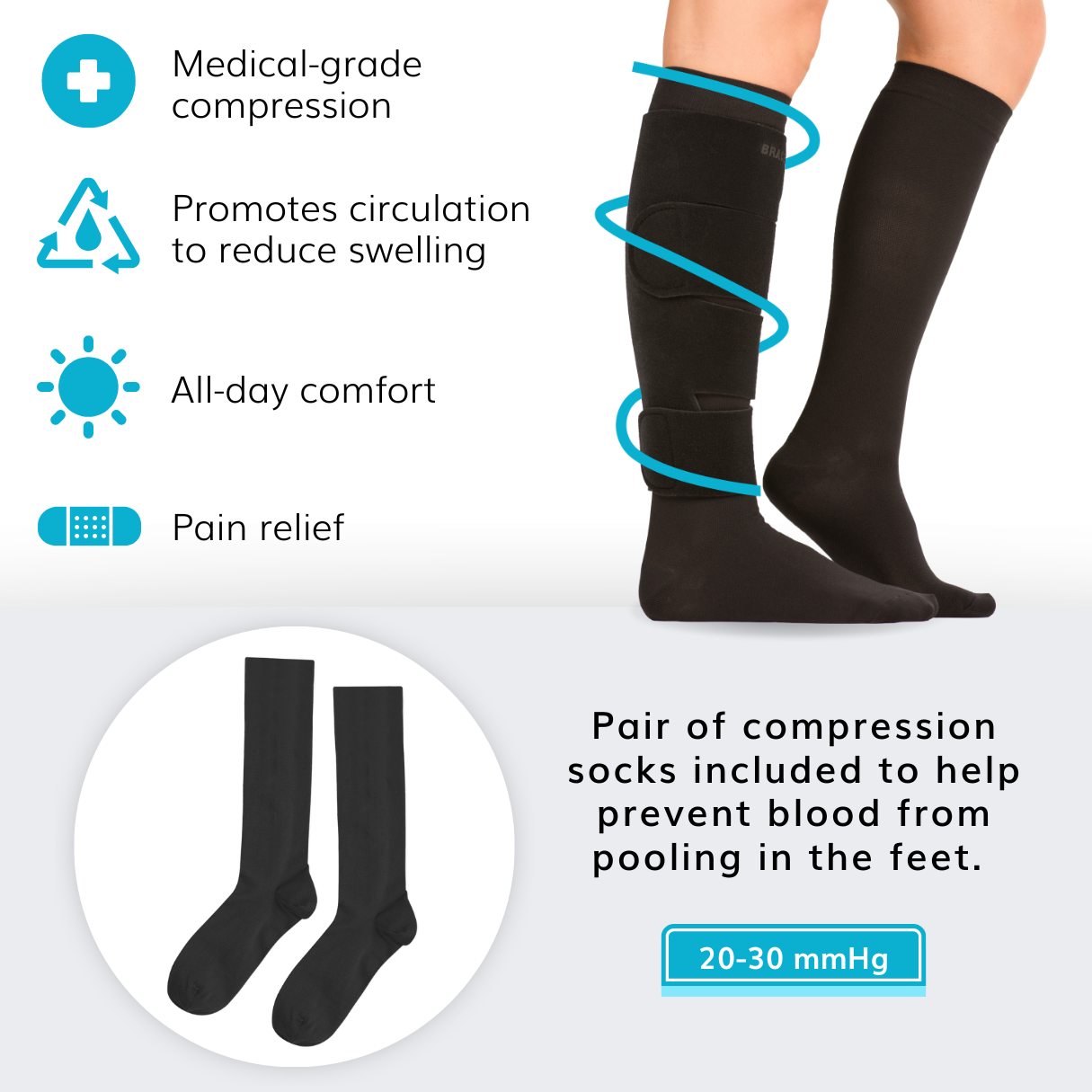 Breathable Adjustable Sports Calf Compression Shin Leg Support Sleeve -  China Unisex 20-30mmhg Calf Compression Sleeves and Breathable Calf  Compression Sleeves price