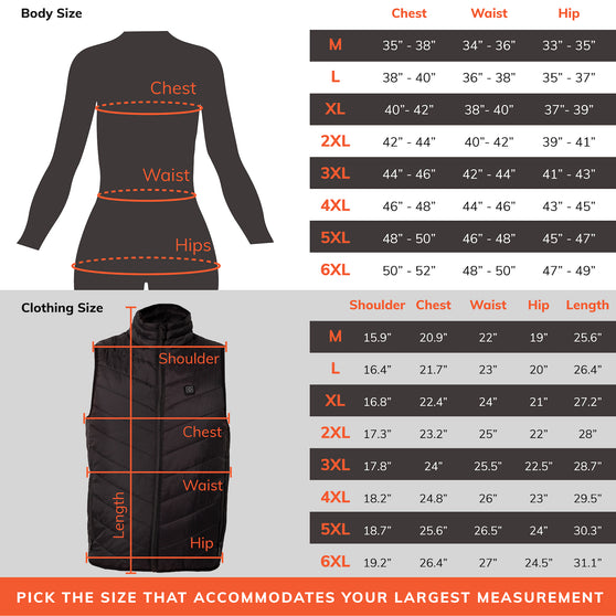 Heated Vest for Men and Women | Petite to Plus Size