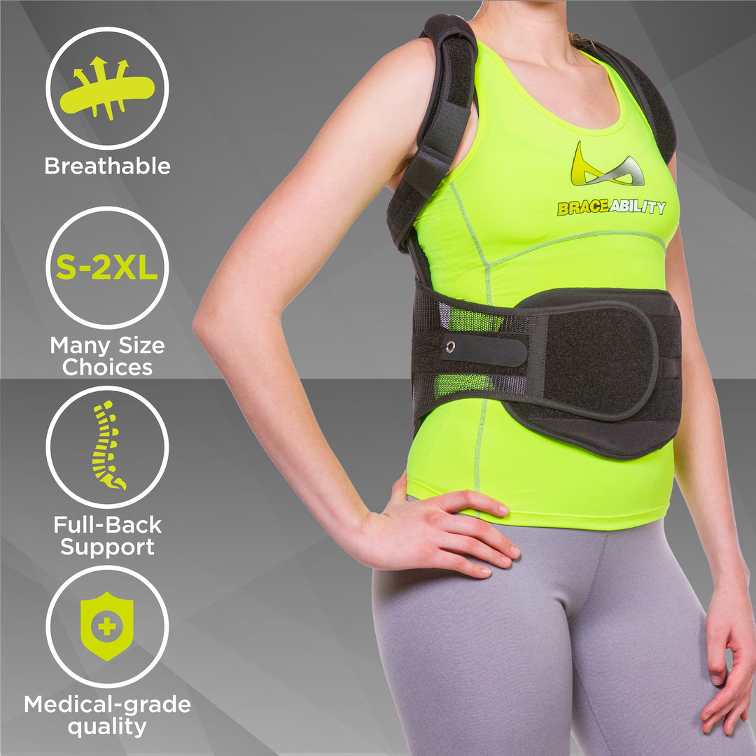 Postural Extension Back Brace for Kyphosis BraceAbility